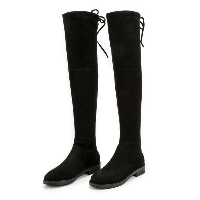 Inner High Autumn And Winter High Heel Elastic Over Knee Boots