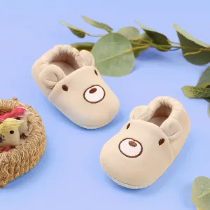 Kicks & Crawl- Creamy Bear Elastic Booties