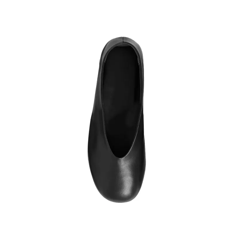 KUREL Leather Flat Ballet Shoes