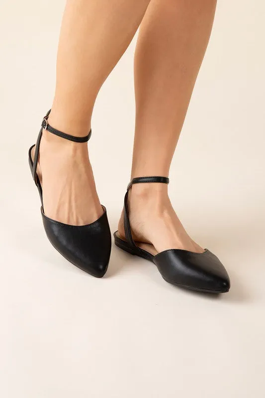 LINDEN ANKLE STRAP FLATS