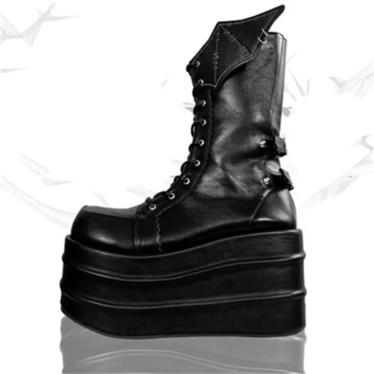 Lolita Boots With Wing Accents