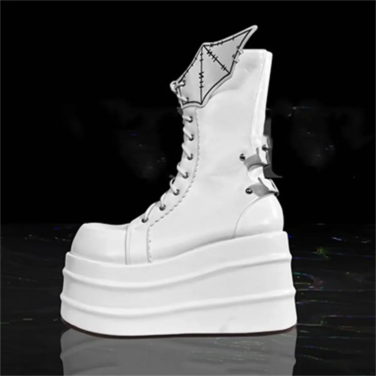 Lolita Boots With Wing Accents