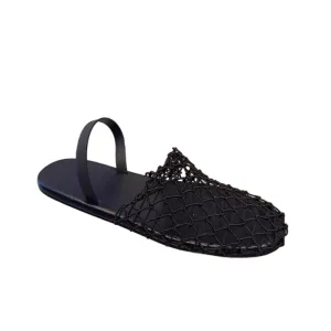 MOZRE Fishnet Flat Sandals