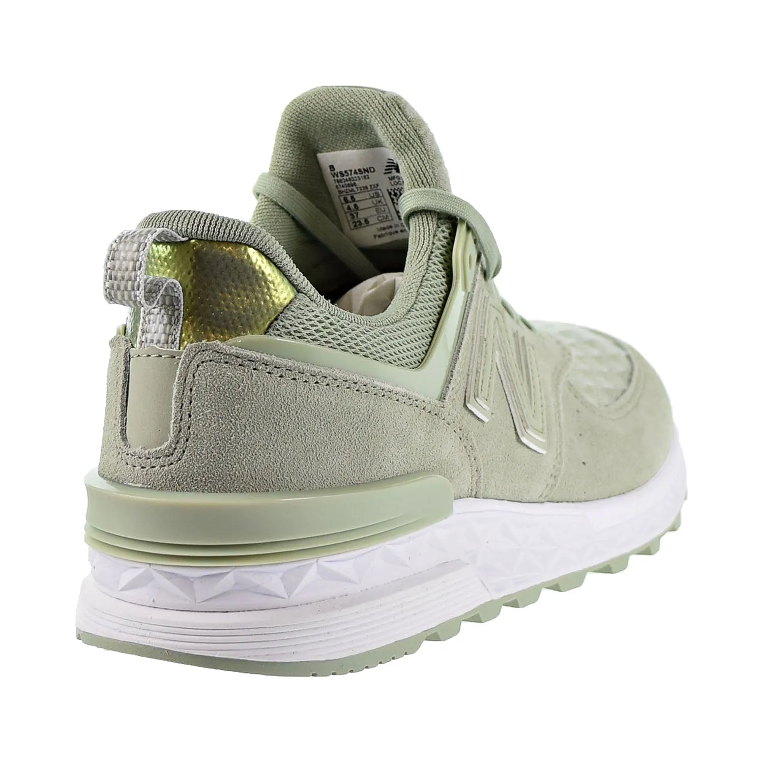 New Balance 574 Women's Shoes Silver Mint
