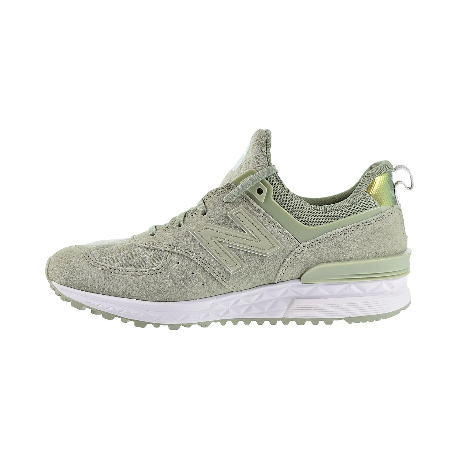 New Balance 574 Women's Shoes Silver Mint