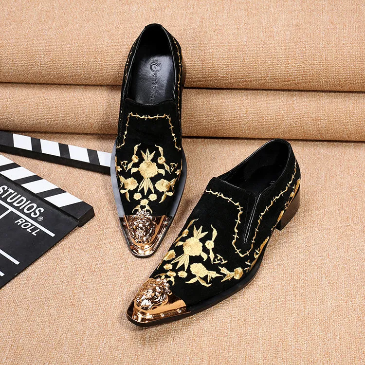 New men's business formal shoes British carved leather fashion groom wedding suit shoes lace-up single leather shoes