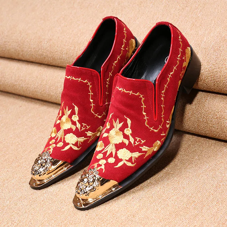 New men's business formal shoes British carved leather fashion groom wedding suit shoes lace-up single leather shoes