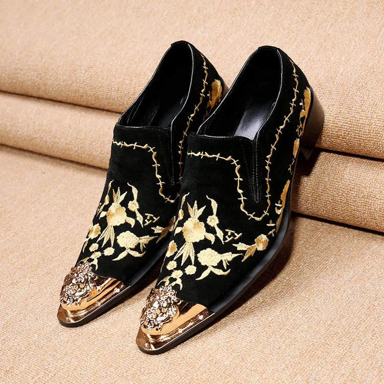 New men's business formal shoes British carved leather fashion groom wedding suit shoes lace-up single leather shoes