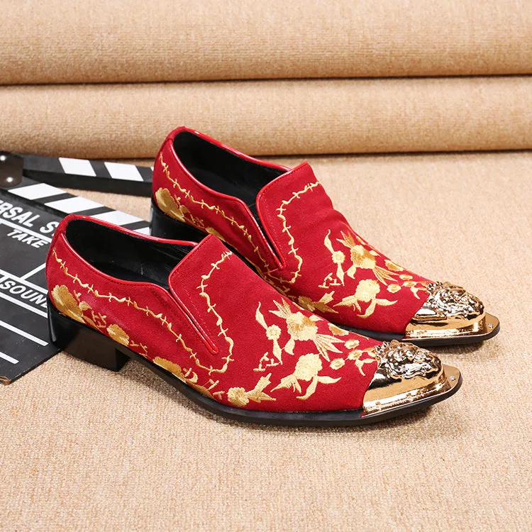 New men's business formal shoes British carved leather fashion groom wedding suit shoes lace-up single leather shoes