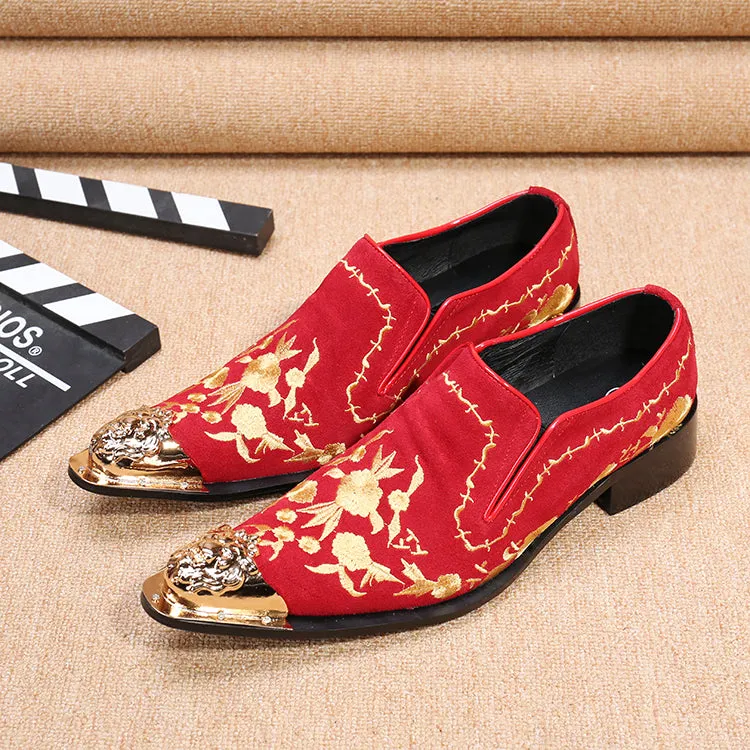 New men's business formal shoes British carved leather fashion groom wedding suit shoes lace-up single leather shoes