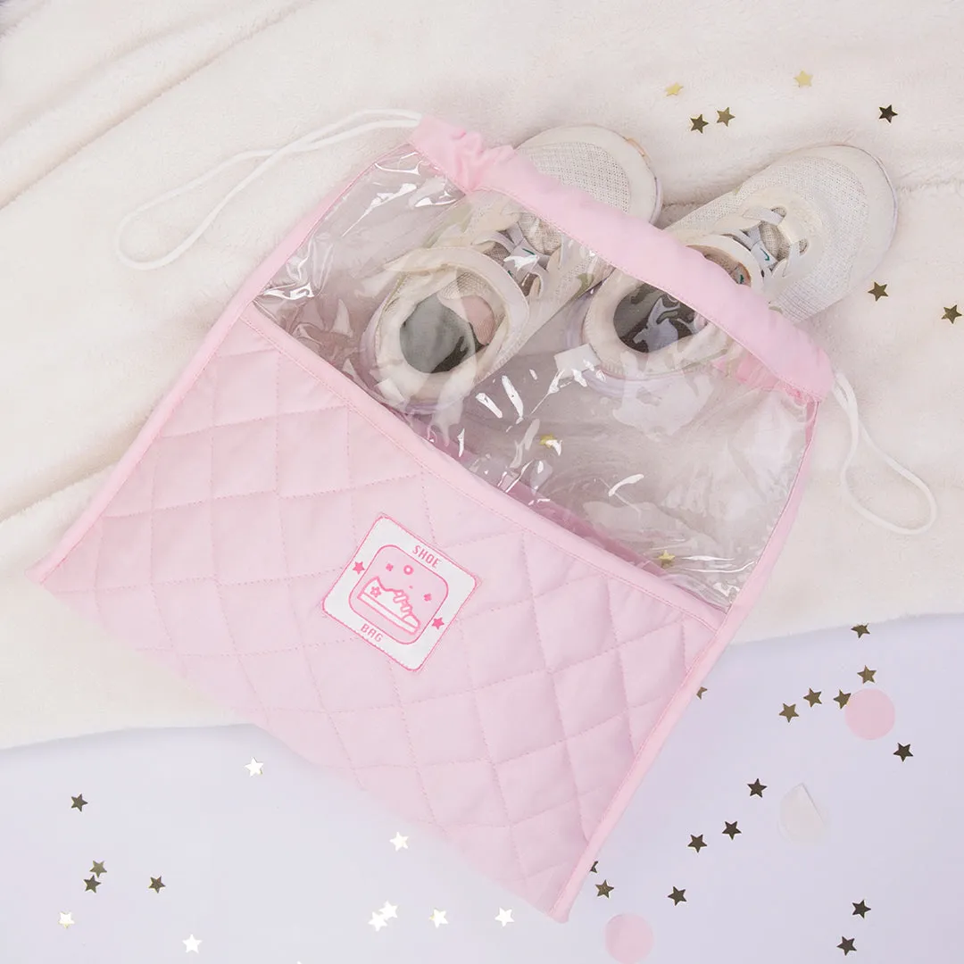 Organic Baby Shoe Bag - Pink