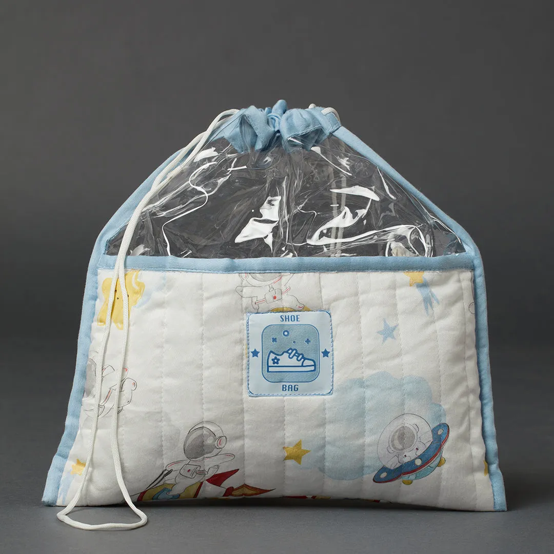 Organic Cotton Shoe Bag - Space