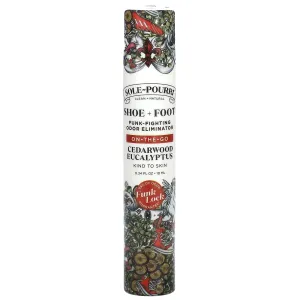 Poo-Pourri, Sole-Pourri™  Shoe  Foot, Funk-Fighting Odor Eliminator, Cedarwood Eucalyptus, 0.34 fl (10 ml)