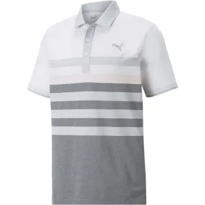 Puma MATTR One Way Polo Shirt - Bright White/Chalk Pink