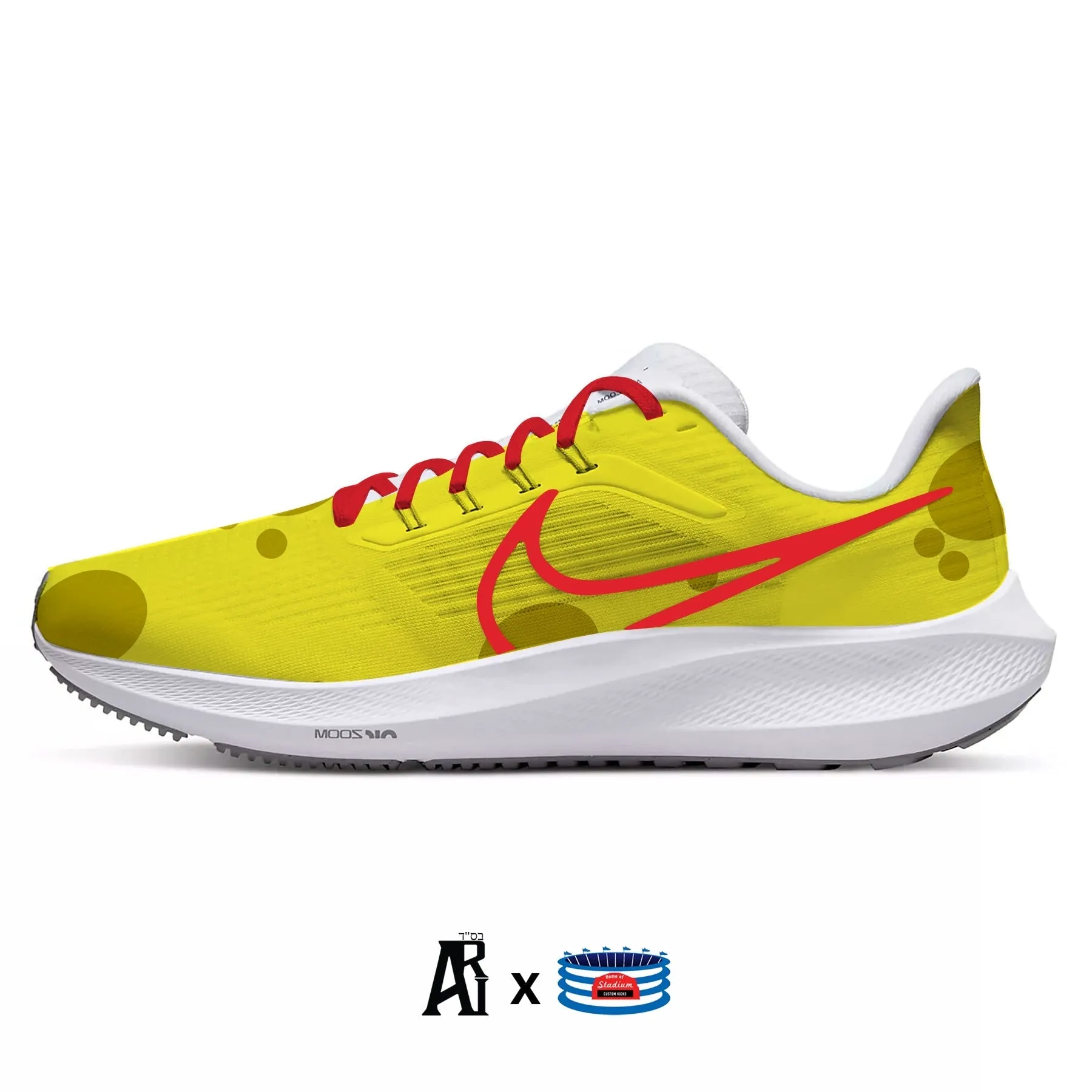 "Sponge" Nike Air Zoom Pegasus 39 Running Shoes by Stadium Custom Kicks