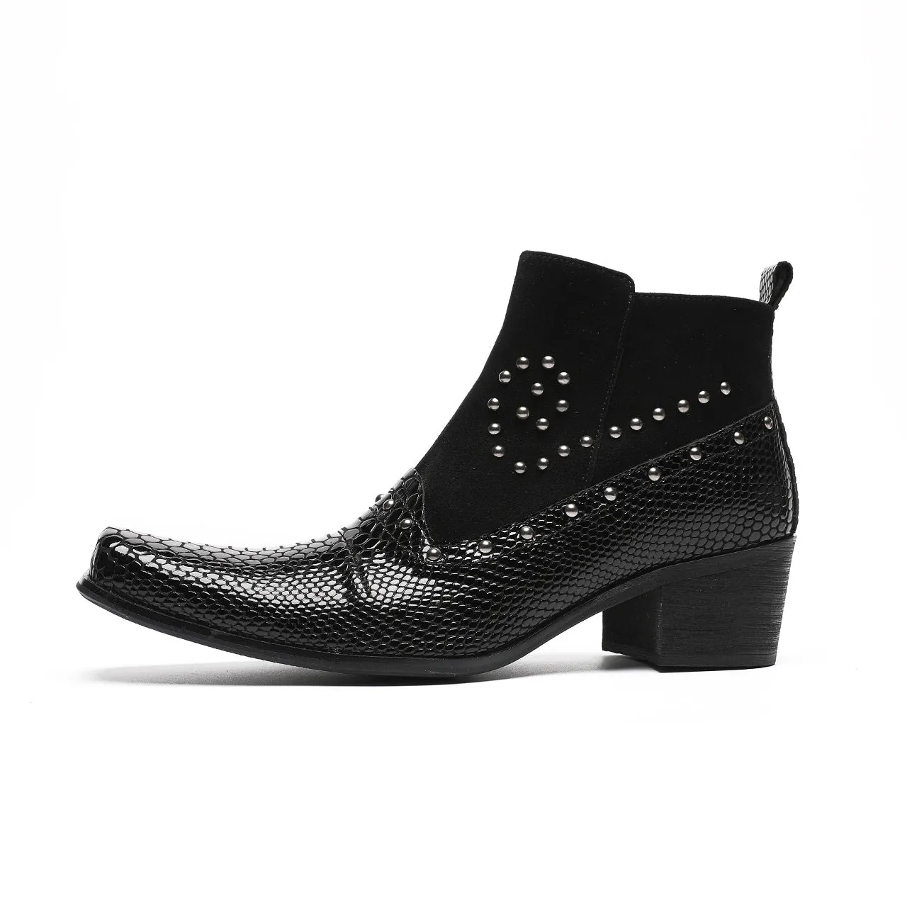 Retro cowhide foreign trade low boots dark metal brand punk boots men and women the same muffin thick-soled Martin boots tide