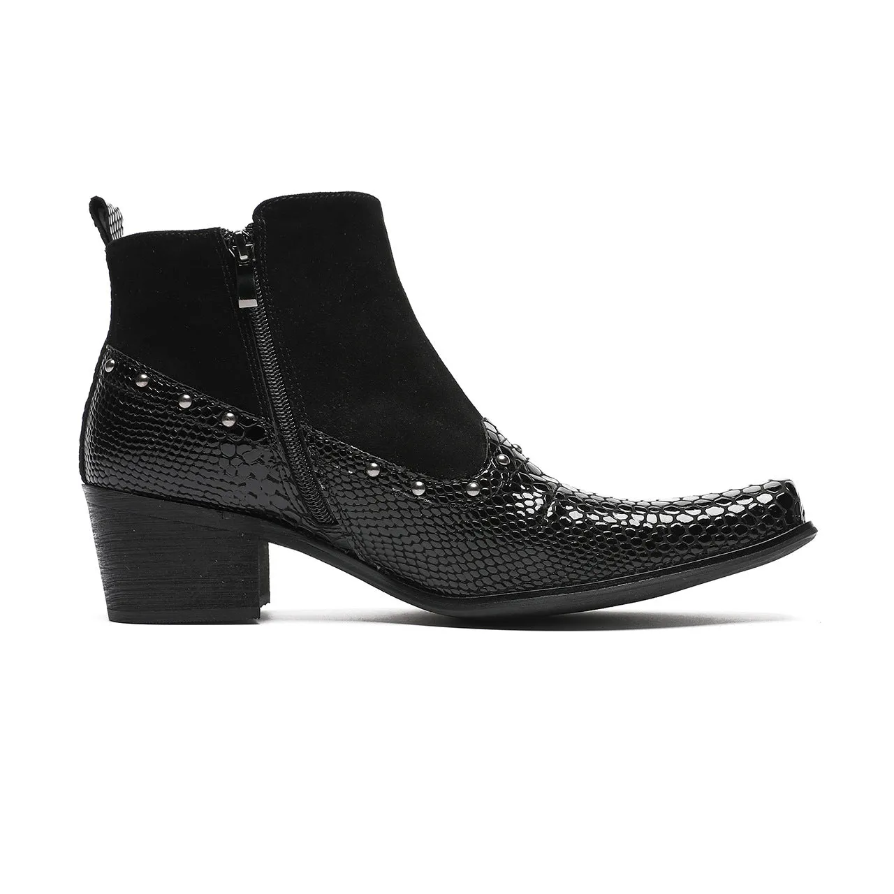 Retro cowhide foreign trade low boots dark metal brand punk boots men and women the same muffin thick-soled Martin boots tide