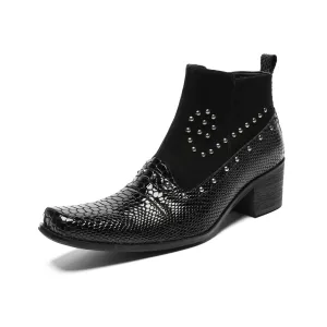 Retro cowhide foreign trade low boots dark metal brand punk boots men and women the same muffin thick-soled Martin boots tide