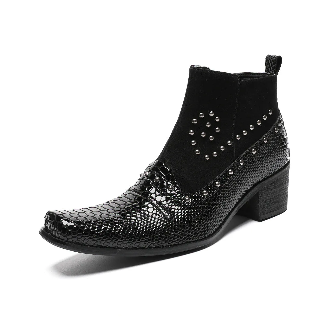 Retro cowhide foreign trade low boots dark metal brand punk boots men and women the same muffin thick-soled Martin boots tide