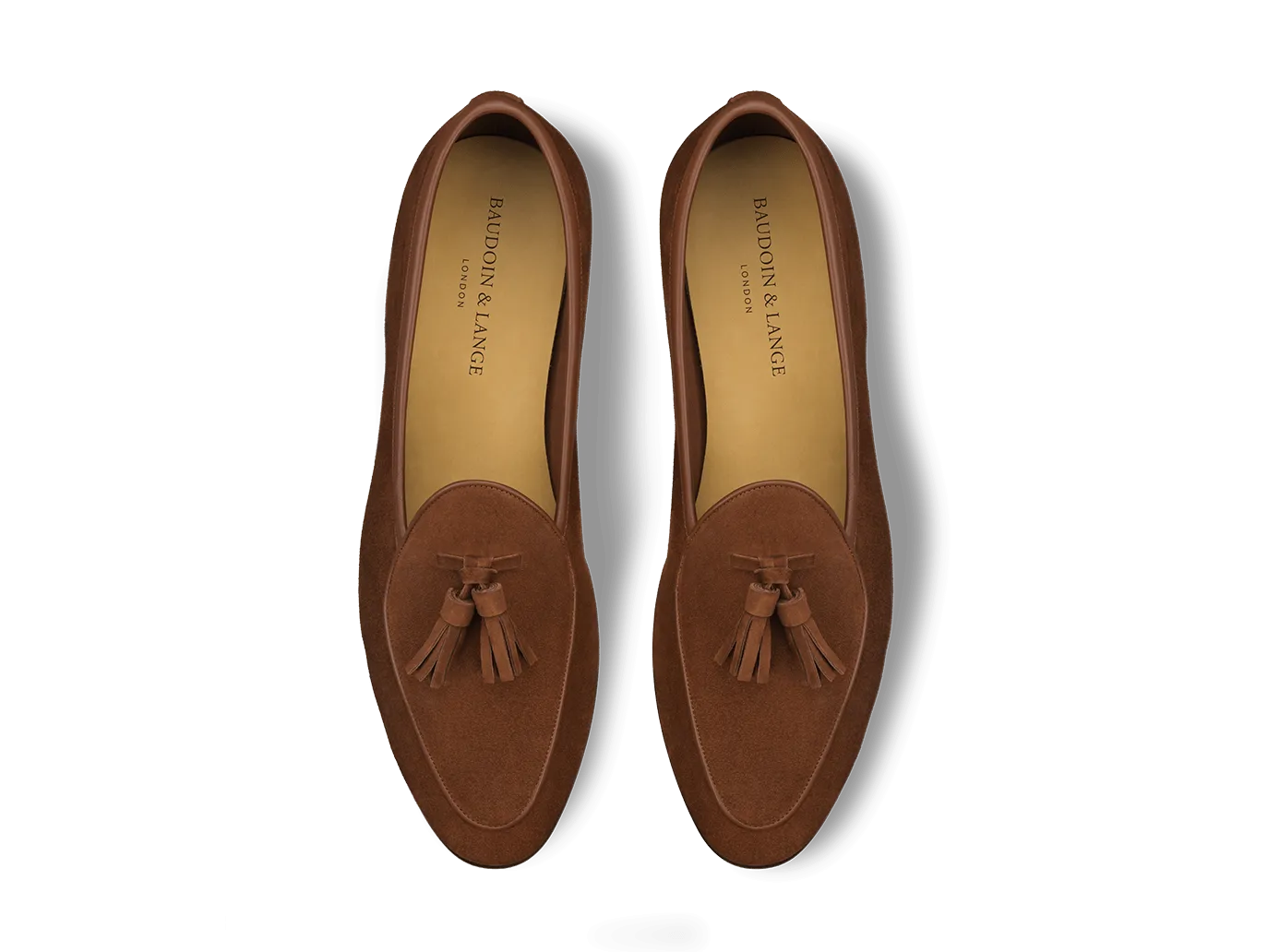 Sagan Classic Tassel Loafers in Maple Asteria Suede