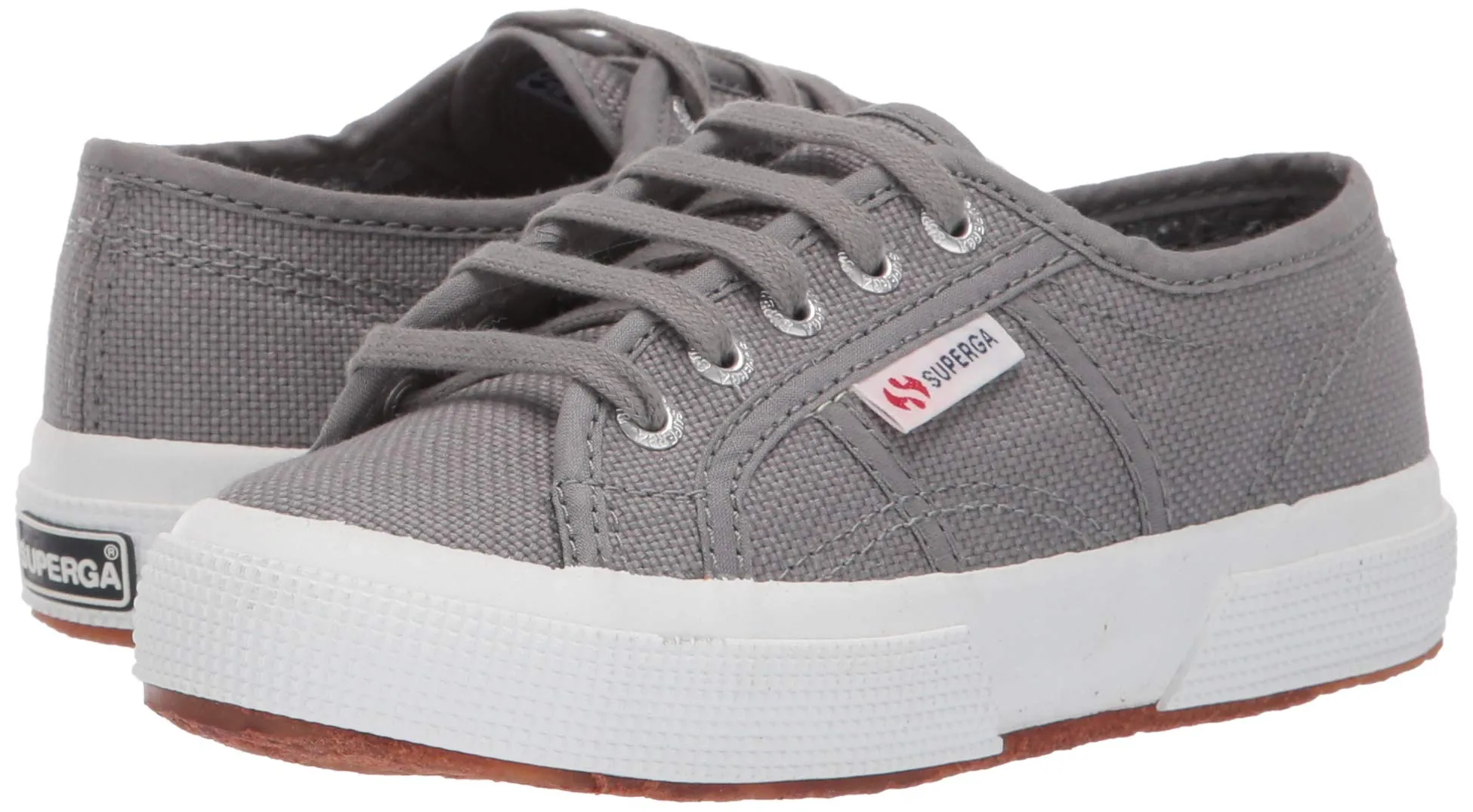 Superga 2750 JCOT Classic Grey Sage Fashion Lace Up White Outsole Sneakers