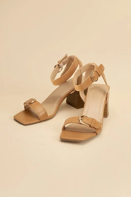 TREATY BUCKLE SANDAL HEELS
