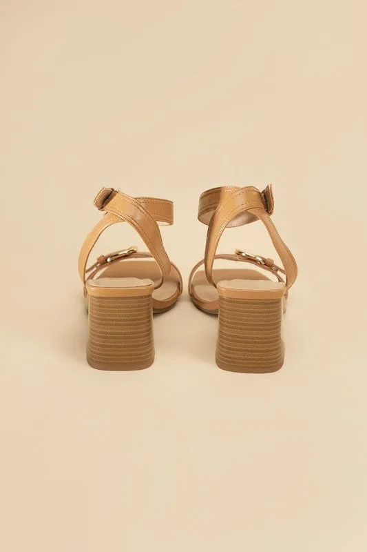 TREATY BUCKLE SANDAL HEELS