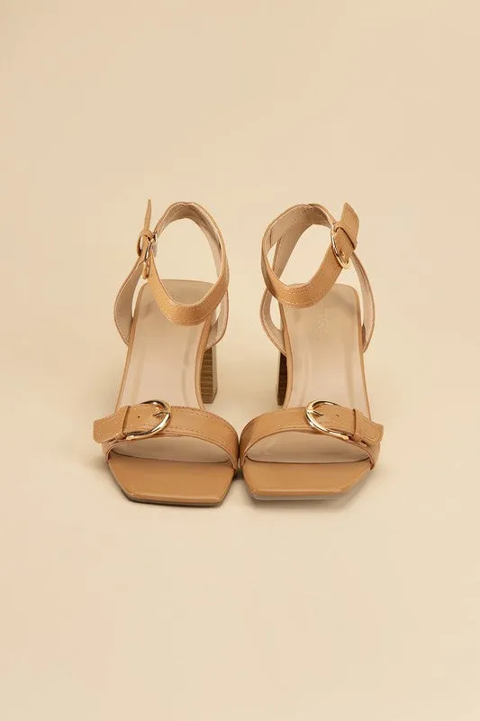 TREATY BUCKLE SANDAL HEELS