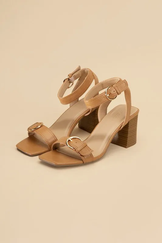TREATY BUCKLE SANDAL HEELS