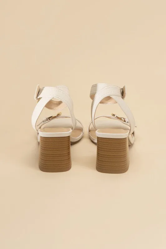 TREATY BUCKLE SANDAL HEELS