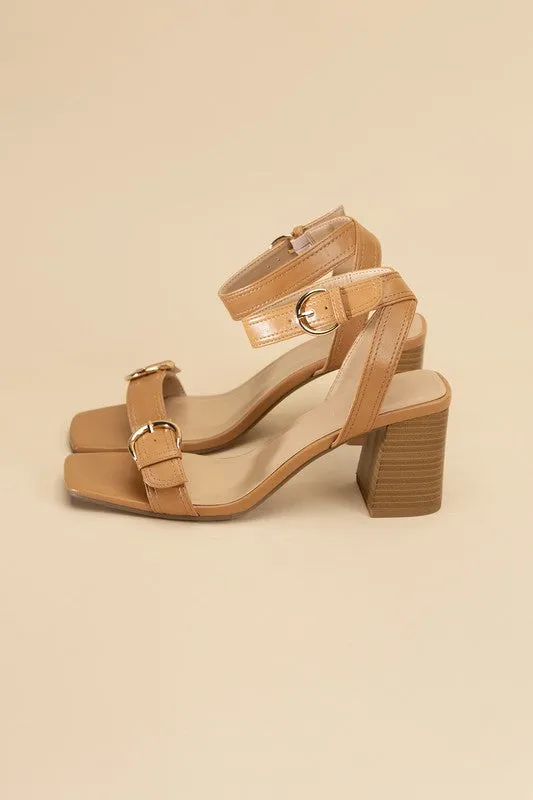 TREATY BUCKLE SANDAL HEELS