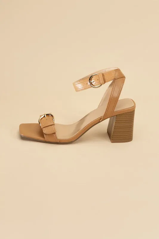 TREATY BUCKLE SANDAL HEELS