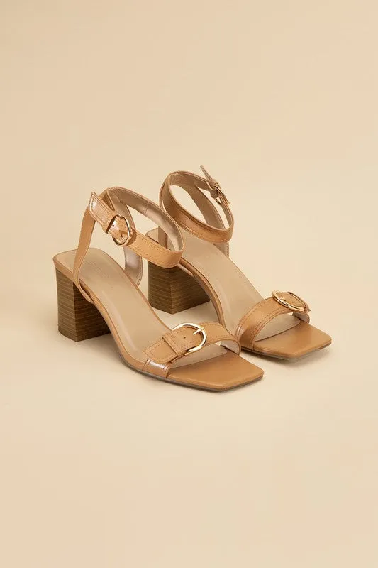 TREATY BUCKLE SANDAL HEELS