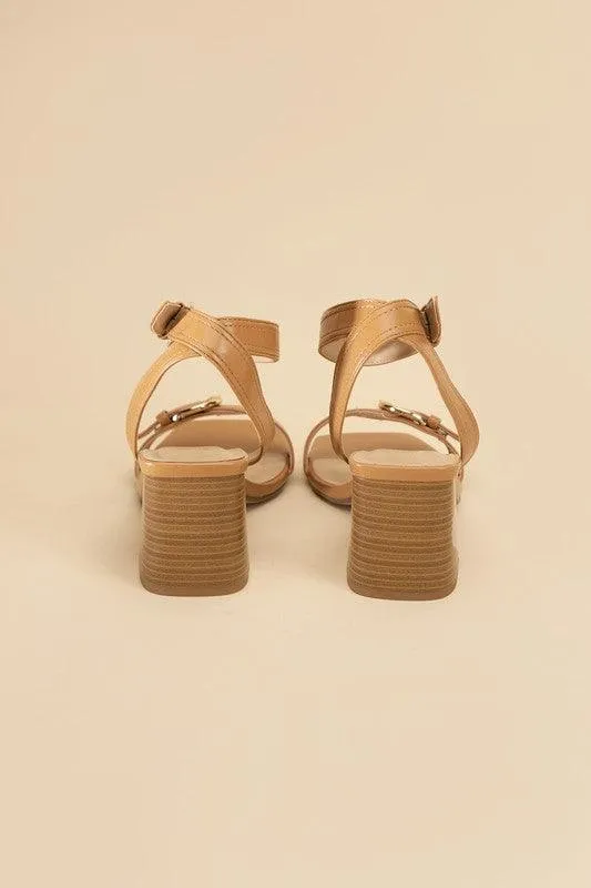 TREATY-S BUCKLE SANDAL HEELS
