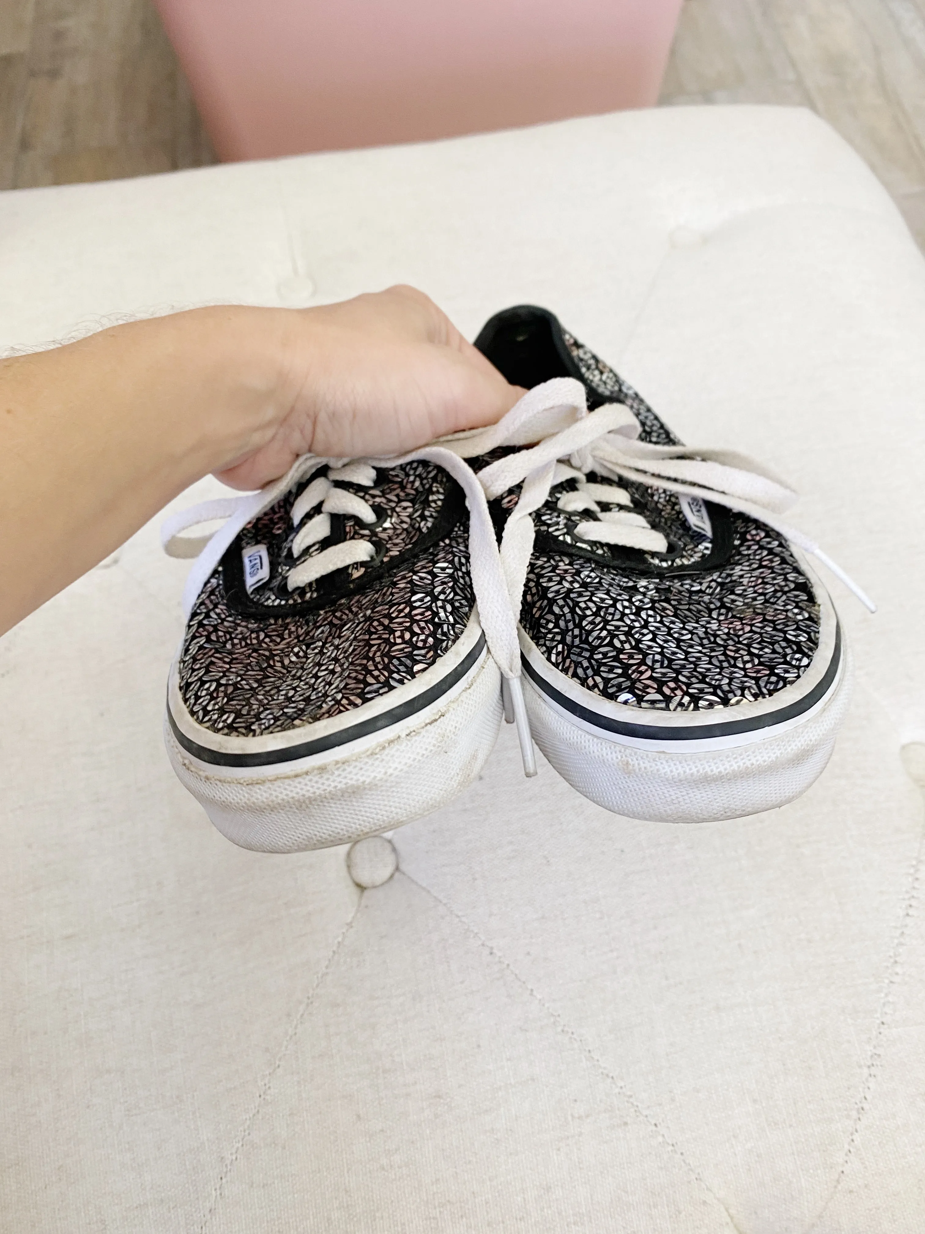 VANS Sequins Sneakers Women's 5.5
