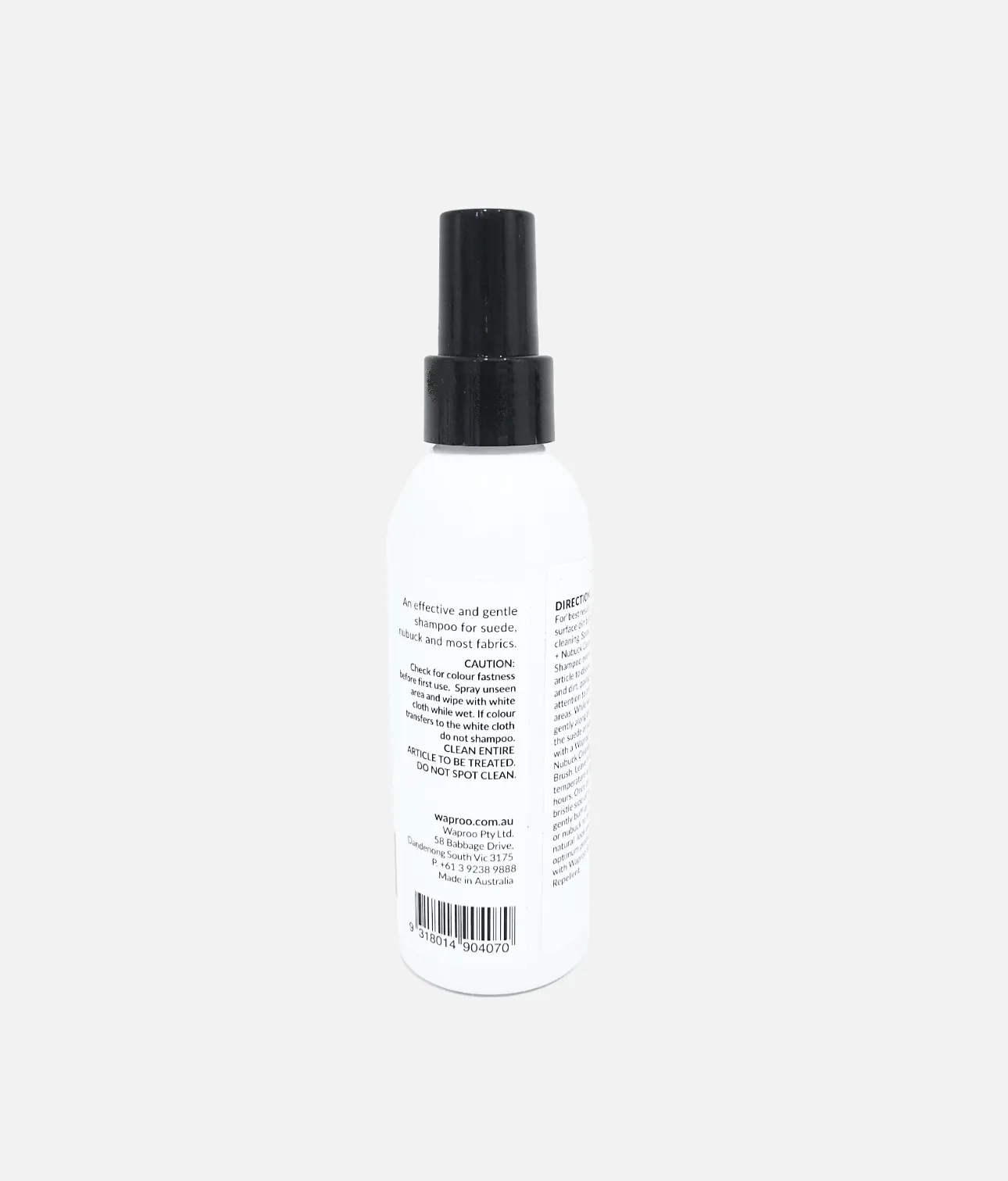 Waproo Suede   Nubuck Cleansing Shampoo 125ml Made In Australia