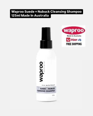 Waproo Suede   Nubuck Cleansing Shampoo 125ml Made In Australia