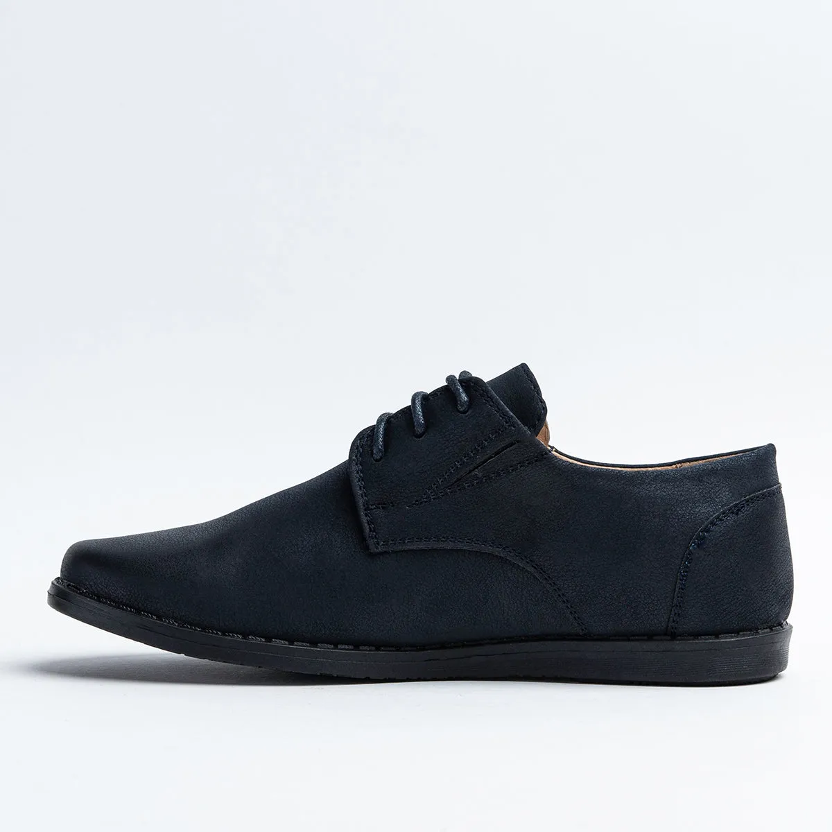 Wojtyłko Boys' Elegant Navy Blue Leather Oxfords | 3W1377GN